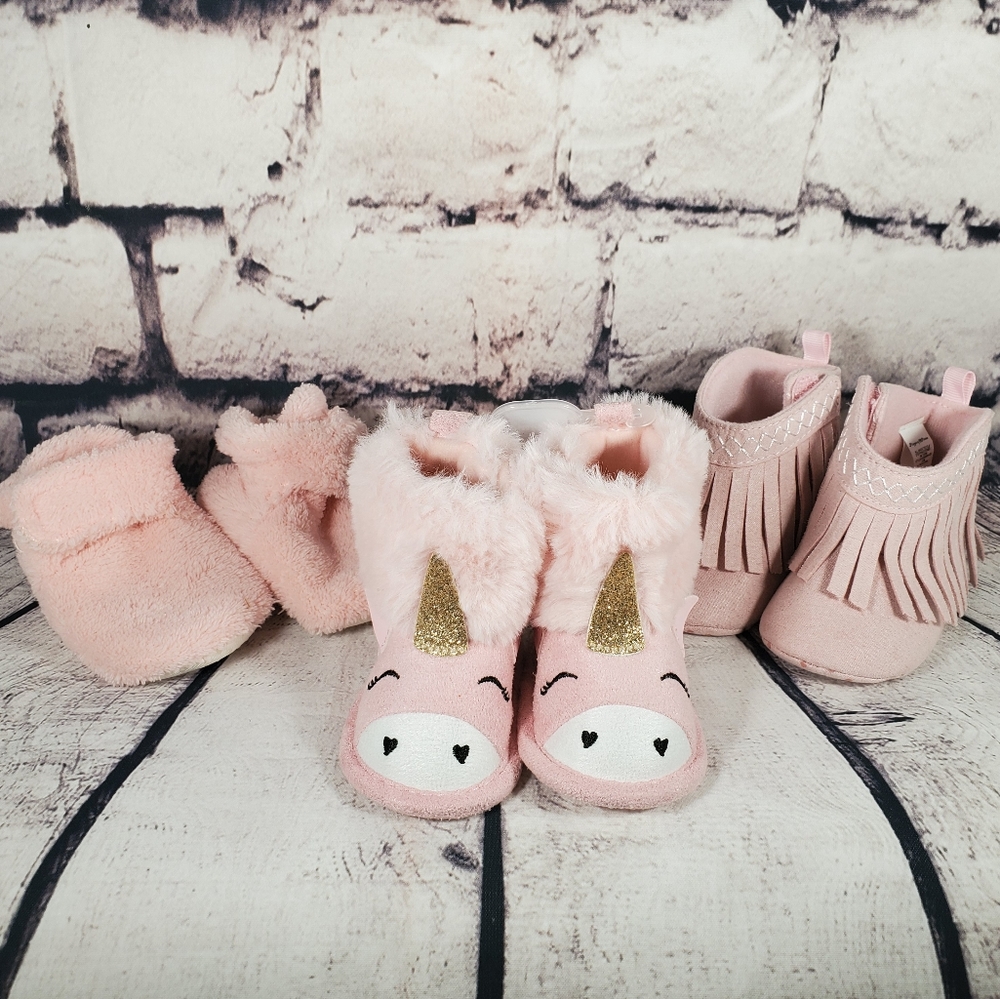 Baby Girl Pink Shoe Bundle